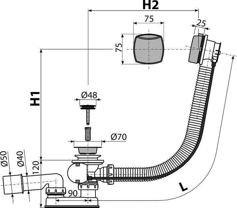 Alca automata kádszifon